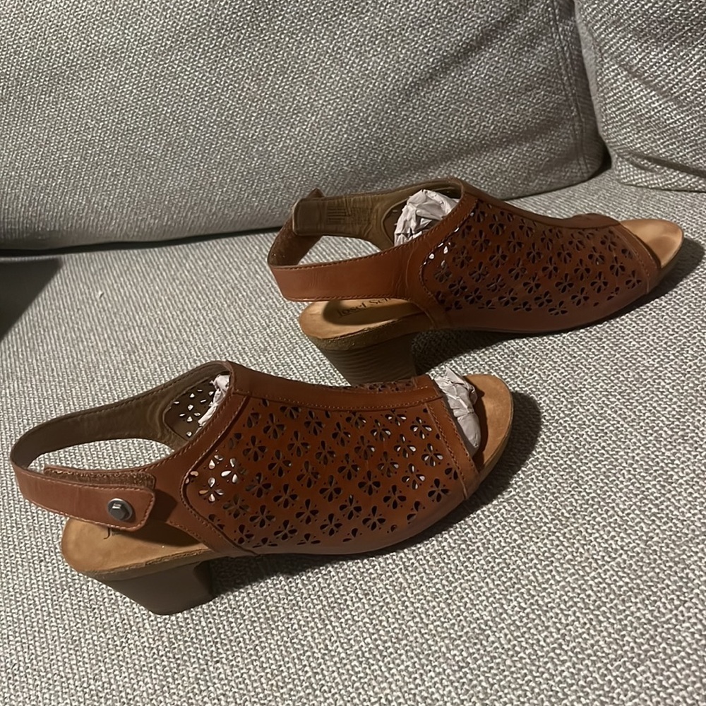Josef Seibel wedge peep toe 40 brown - Picture 2 of 11